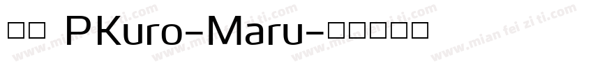 文鼎 PKuro-Maru字体转换
